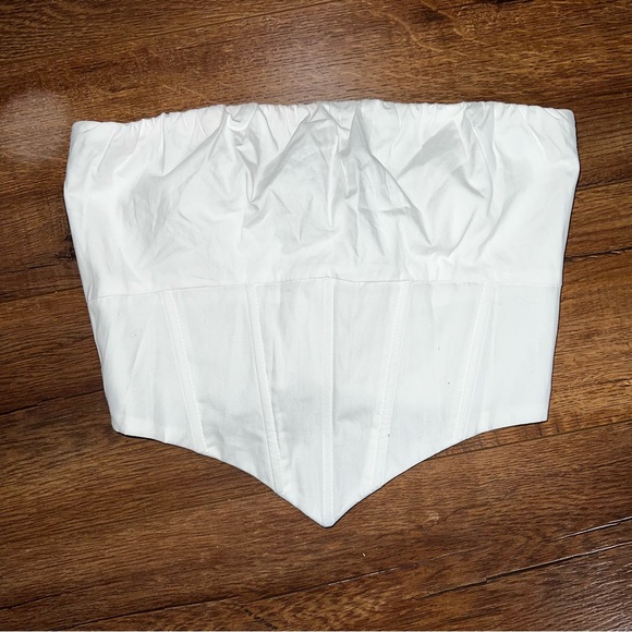 Princess Polly BAD GAL BUSTIER White Top Size 4 - Picture 2 of 7